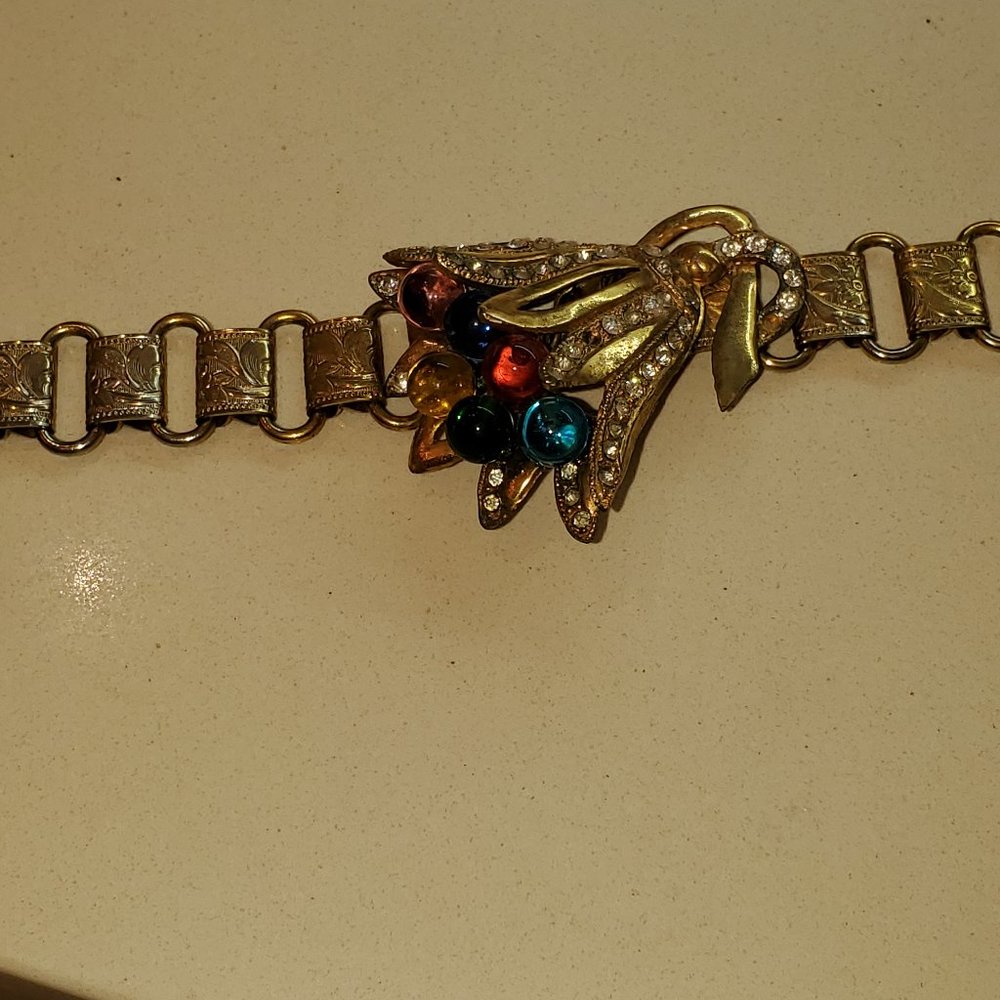 TRUE VINTAGE MULTI-COLORED ROUND BALL BRACELET
